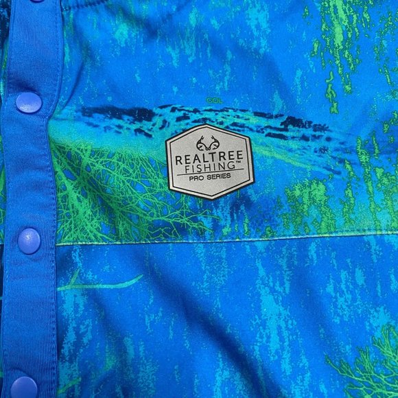 Realtree Fishing Pro Series Womens S Vented Hoodie Pullover Kangaroo Pockets - Picture 3 of 11